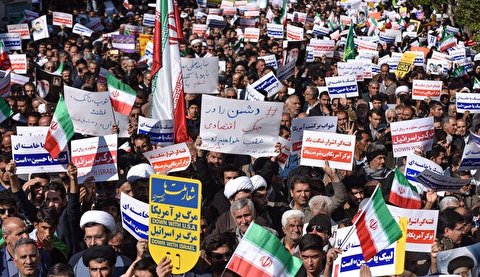 ایران میں حالیہ پر تشدد آمیز کارروائیوں کے خلاف مختلف شھروں میں عوامی ریلیوں کا انعقاد