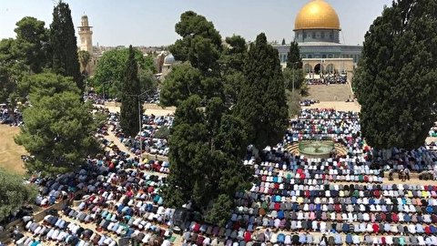 مسجد الاقصی میں 30 ہزار نمازیوں نے نماز پڑھی