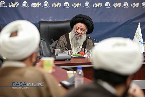 آیت الله موسوی جزایری نے رسا نیوز ایجنسی کا دورہ کیا