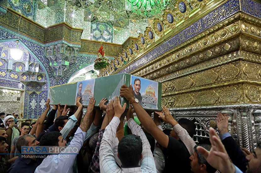 دو شهید مدافع حرم کی شھر قم ایران میں تشییع