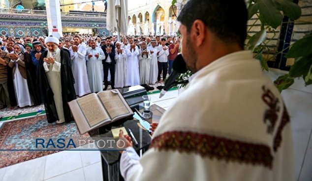 حرم امیرالمومنین امام علی علیہ السلام میں نماز عید الاضحی کے مناظر
