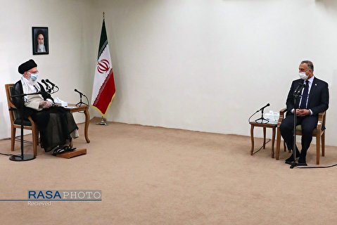 قائد انقلاب اسلامی سے عراق کے وزیر اعظم کی ملاقات